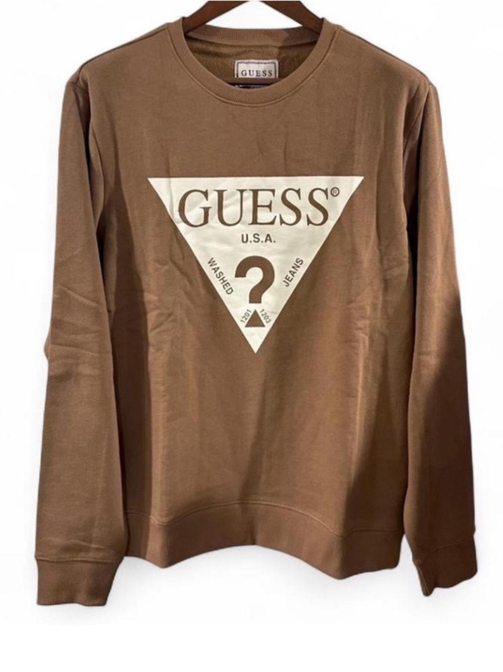 GUESS Vintage-Inspired Logo Graphic Crewneck Sweatshirt Size Men’s Large (NWT)